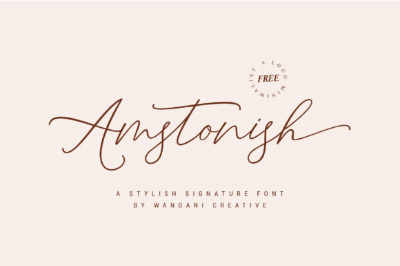 Amstonish: A Handwritten Font for Modern Web Design