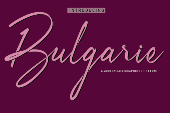 Bulgarie: A Handwritten Typeface for Thoughtful Editorial Design