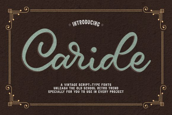 Caride Font: A Beautiful Handwritten Typeface for Web Design