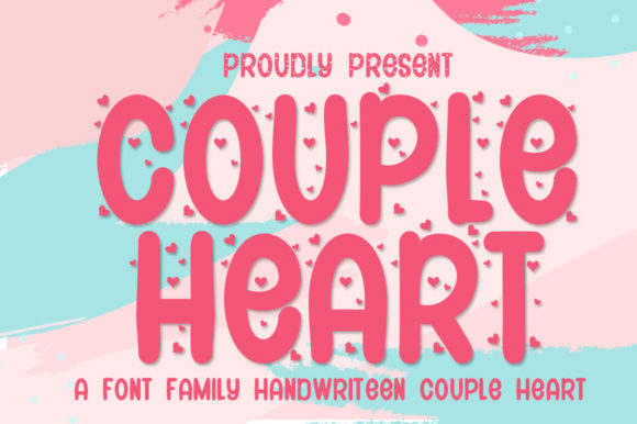 Couple Heart: A Handwritten Typeface for Romantic Editorial Design