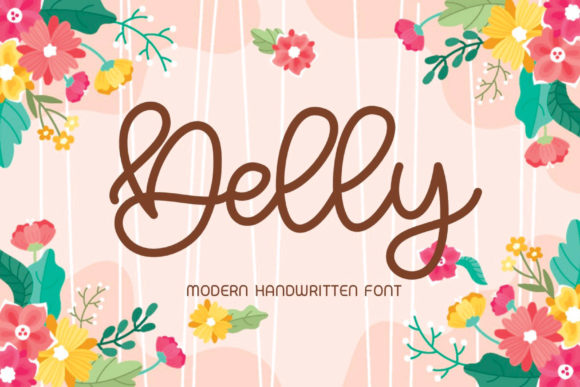 Delly: A Handwritten Typeface for Editorial Elegance