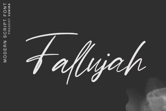 Fallujah Font: A Timeless Handwritten Typeface for Editorial Design