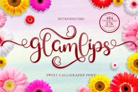 Glamlips Font: A Handwritten Typeface for Stronger Brand Identity