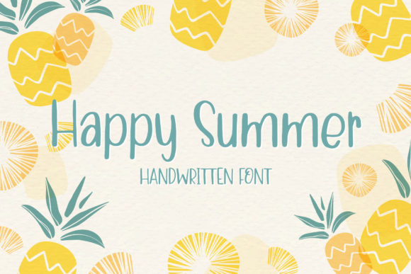 Happy Summer Font: A Playful Typeface for Editorial Design