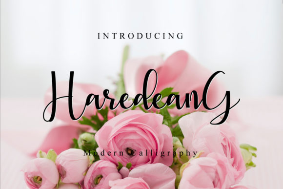 Haredeang Font: A Script Typeface for Modern Web Design