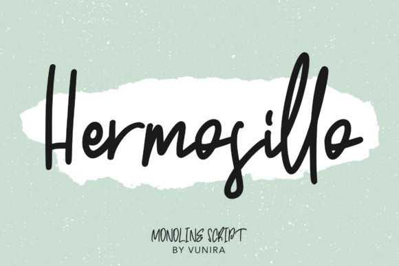Hermosillo Font: A Modern Handwritten Typeface for Craft Creators