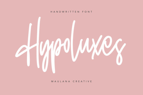 Hypoluxes Font: A Handwritten Typeface for Digital Creativity