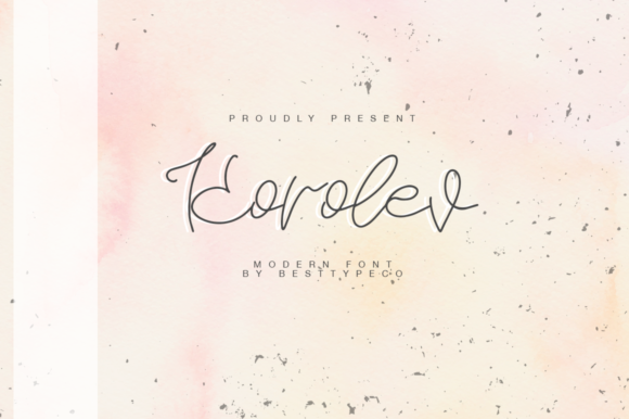 Korolev: A Handwritten Typeface for Timeless Craft Projects