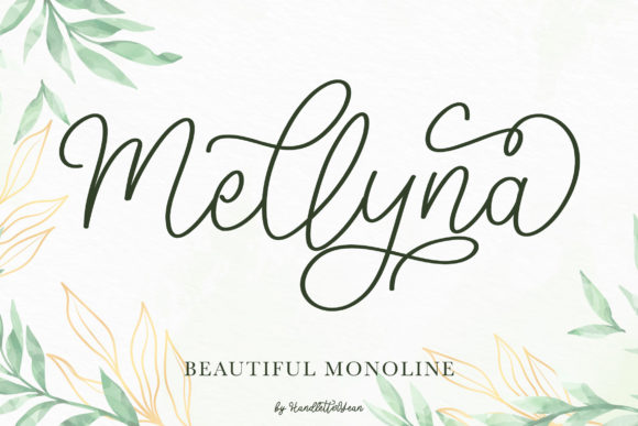 Mellyna: A Handwritten Typeface for Elegant Branding Projects