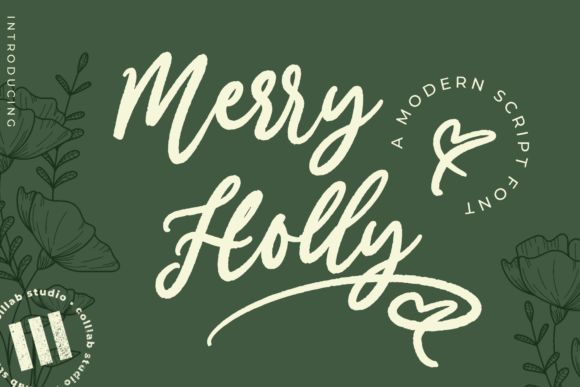 Merry Holly: A Handwritten Font That Feels Like a Warm Welcome