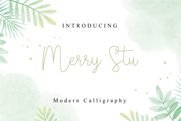 Merry Stu: A Delicate Handwritten Typeface for Creative Branding