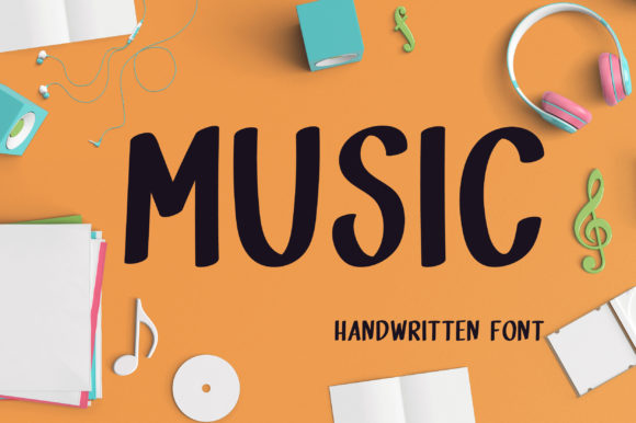 Music Typeface: A Quirky Script for Handmade Creations