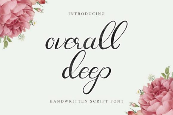 Overall Deep: A Handwritten Typeface for Editorial Elegance