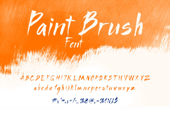 Paint Brush Font: A Handwritten Typeface for Crafters