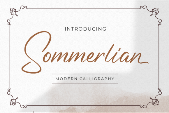 Sommerlian: A Handwritten Typeface for Editorial Elegance