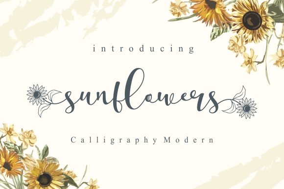 Sunflowers Font: A Beautiful Touch for Your Brand